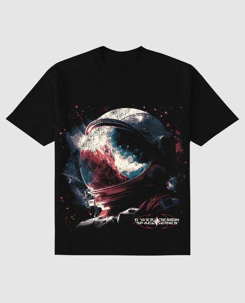 G West Space Series Premium Tee Front And Back Print - G West