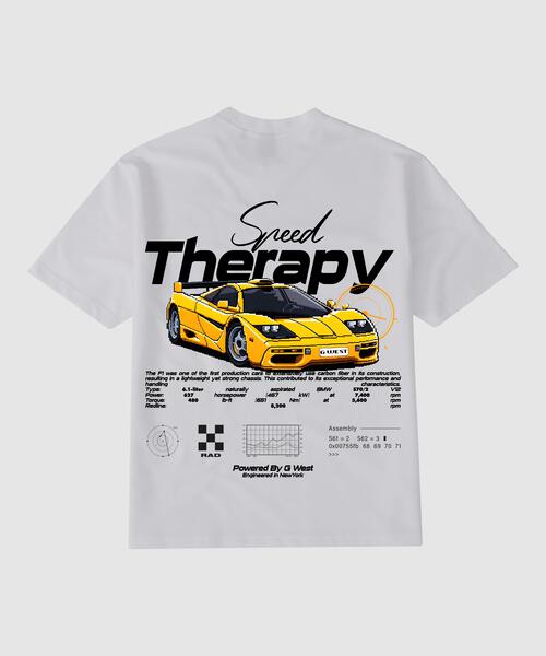 G WEST SPEED THERAPY FRONT GRAPHIC T SHIRT : GWPBAST5073 - 4 COLORS - G West