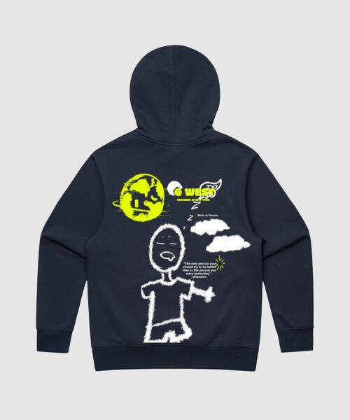 G West Stick Figure Heavy Premium Hoodie - G West