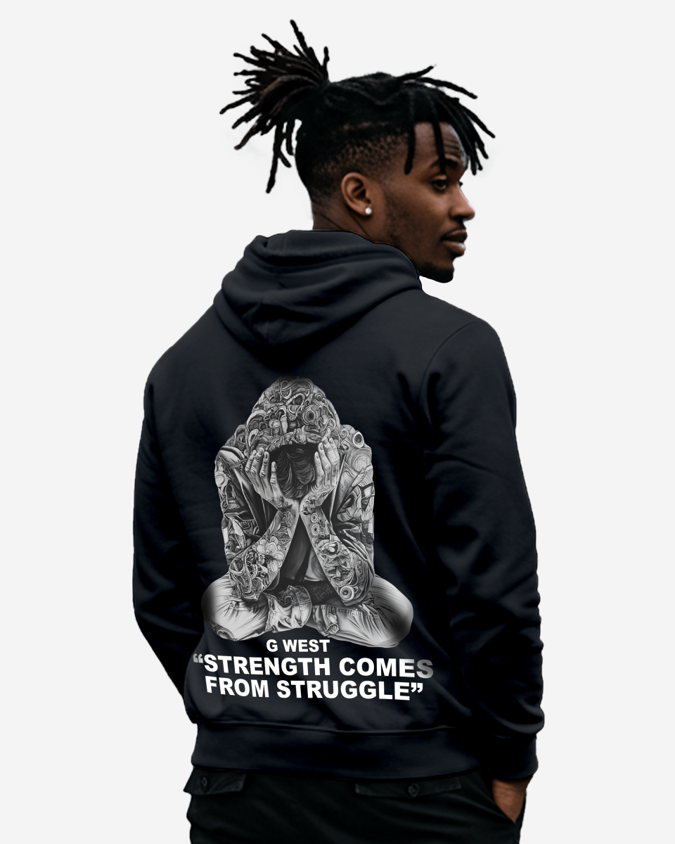 G West Strength Come from Struggle HOODIE Big and Tall - G West