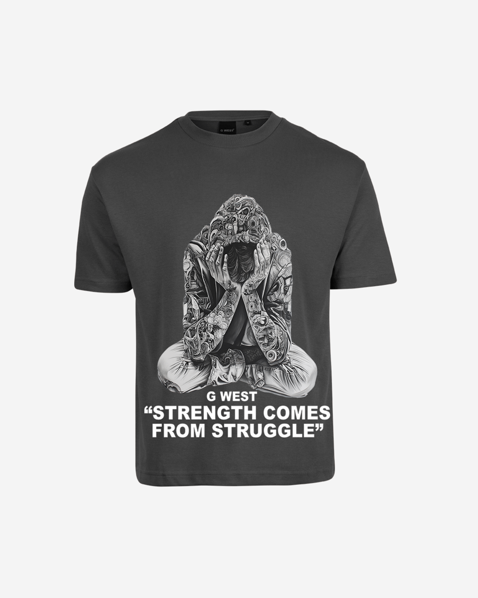 G West Strength Come From Struggle Oversized Tee - G West