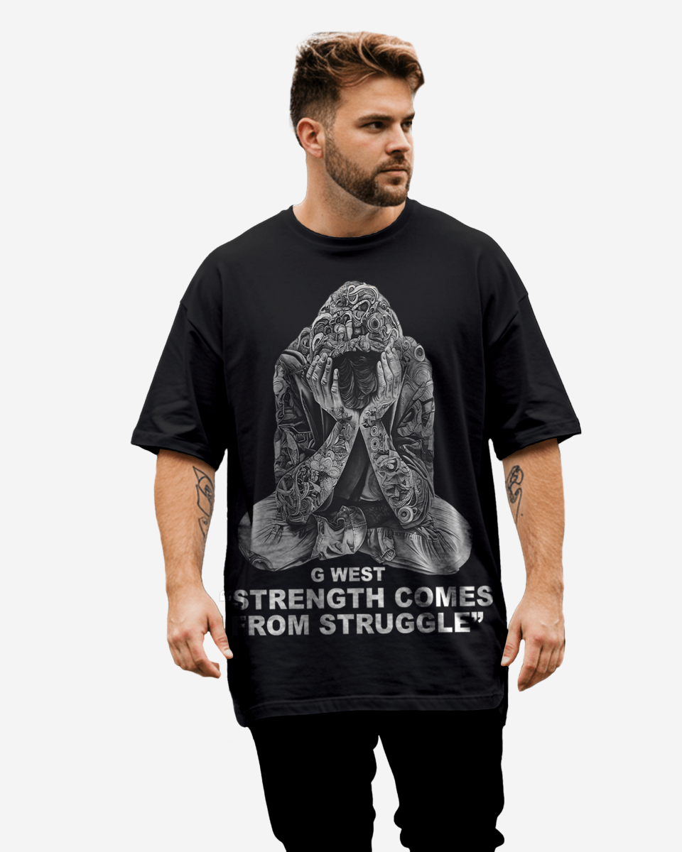 G West Strength Come From Struggle Tee Big and Tall - G West