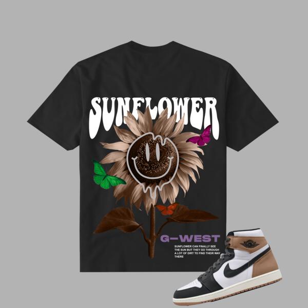 G WEST SUNFLOWER LIFE STYLE T SHIRT : GWPPT9025 - 2 COLORS - G West