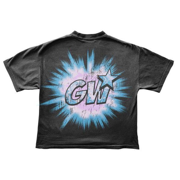 G West Supernatural Acid Wash Premium Tee Front And Back Print - G West