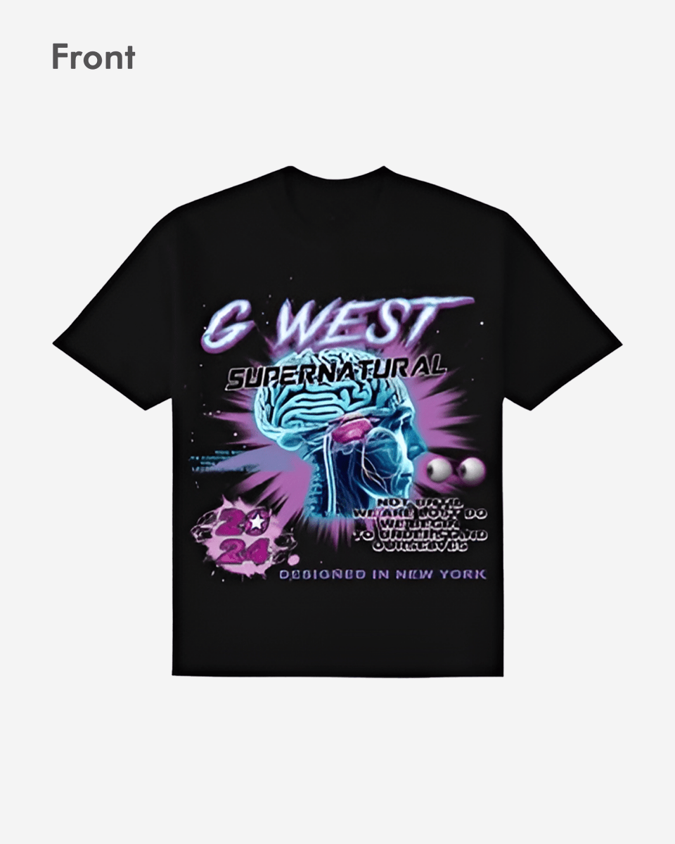 G West Supernatural Black Tee Big and Tall - G West