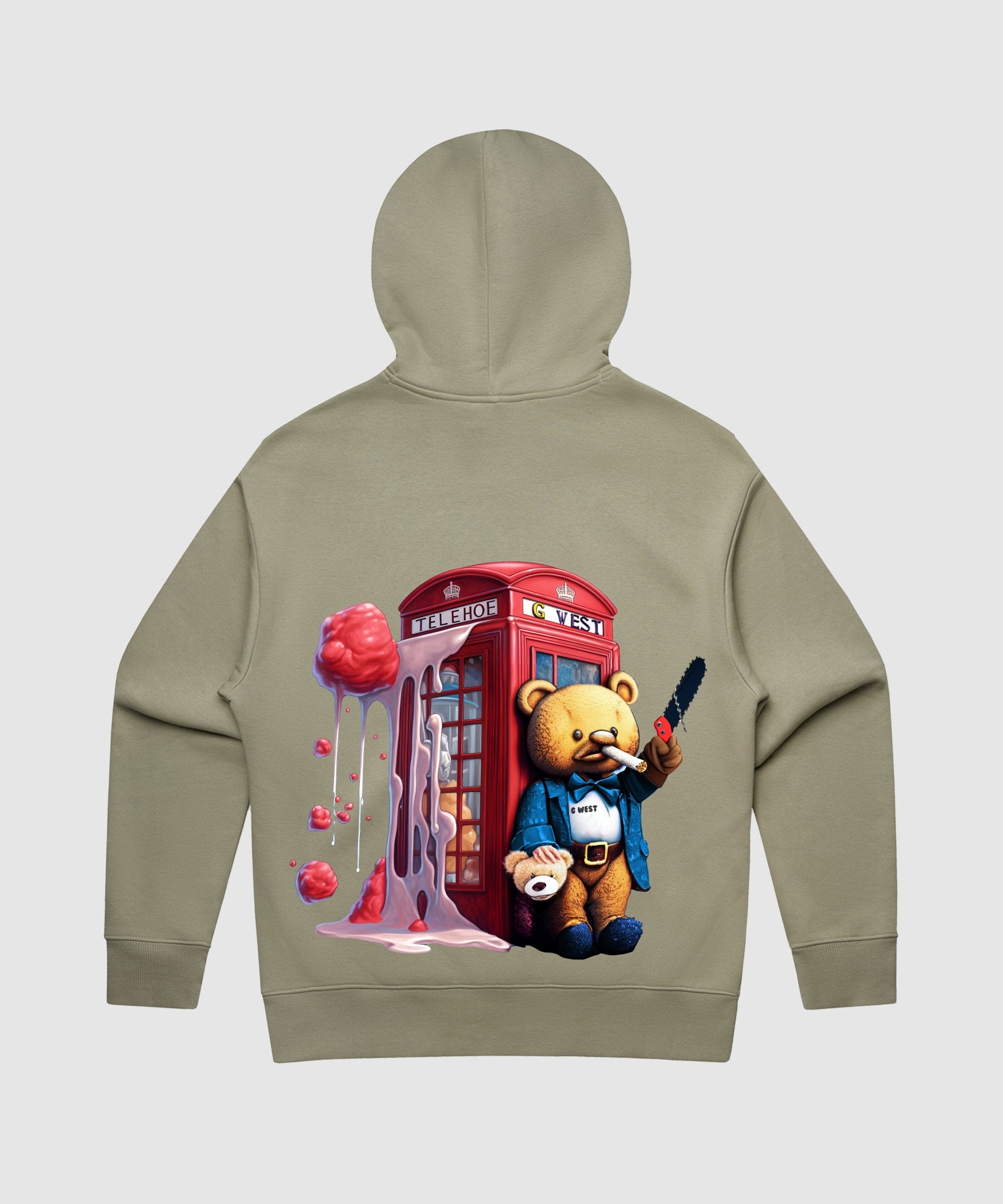 G WEST TEDDY BEAR BOOTH HEAVY PREMIUM HOODIE - 6 COLORS - G West