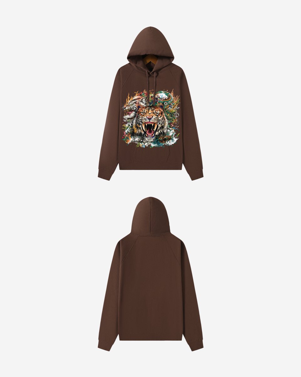 G WEST TIGER DRAGON OVERSIZE HOODIE - G West