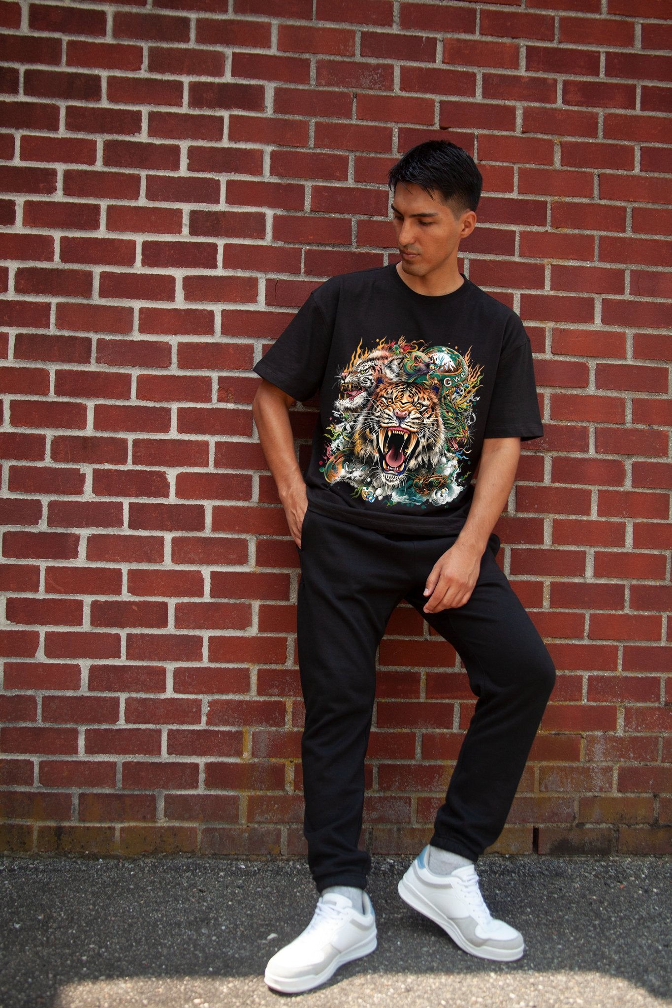 G WEST TIGER DRAGON TEE - G West