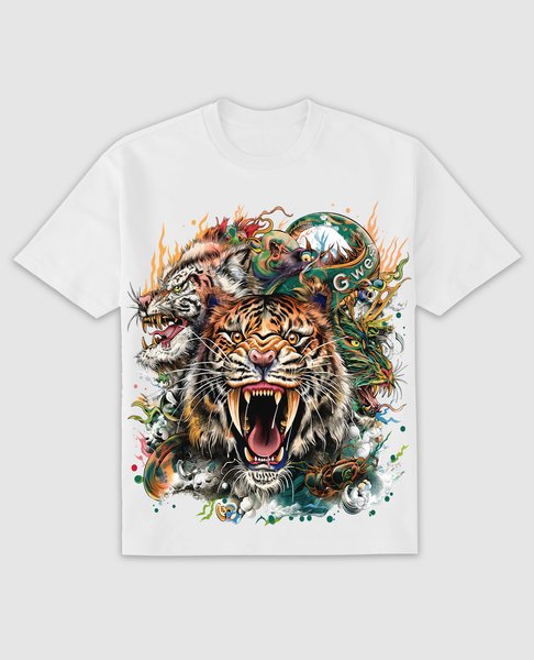 G WEST TIGER DRAGON TEE - G West