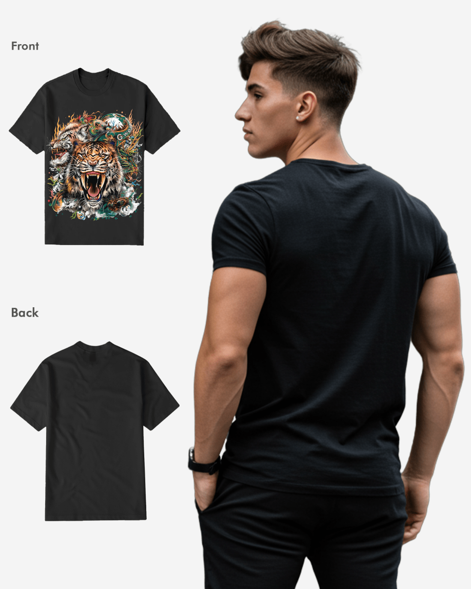 G WEST TIGER DRAGON TEE - G West