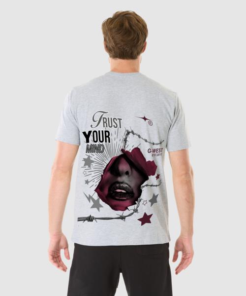 G West TRUST YOUR MIND T SHIRT - GWPBAST5047 - 6 COLORS - G West