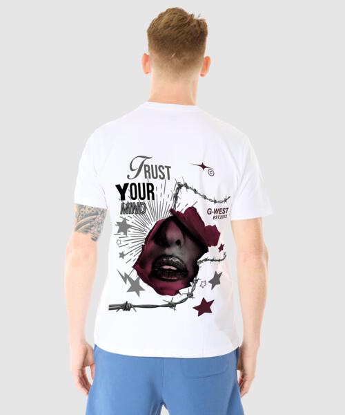 G West TRUST YOUR MIND T SHIRT - GWPBAST5047 - 6 COLORS - G West