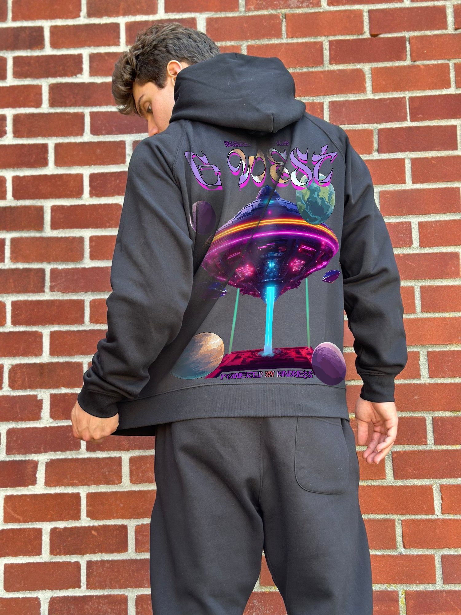 G WEST UFO HOODIE MENS STYLE : GWHLHD5038 - 4 COLORS - G West