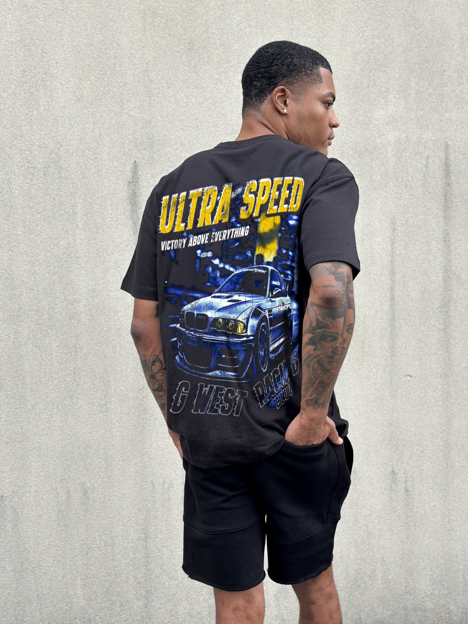 G West Ultra Speed PREMIUM TEE FRONT AND BACK PRINT - G West