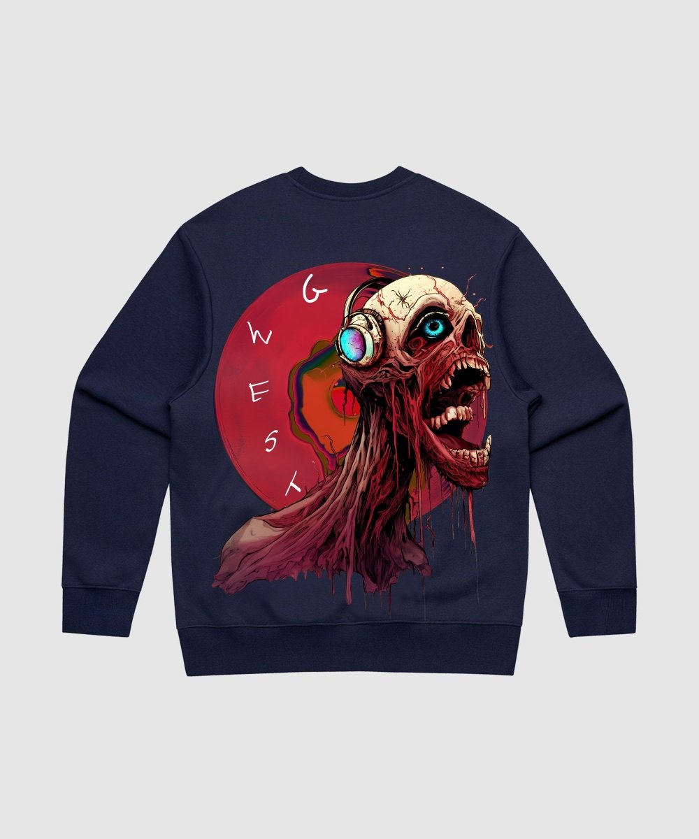 G West Vinyl Zombie Heavy Premium Crewneck - G West