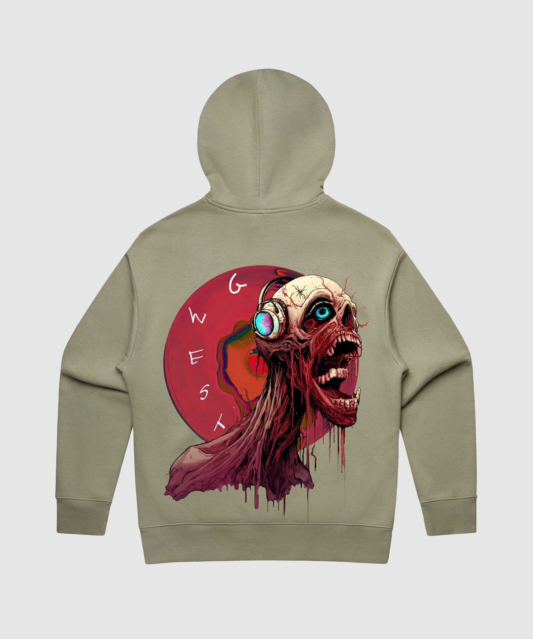 G WEST VINYL ZOMBIE HEAVY PREMIUM HOODIE - 6 COLORS - G West