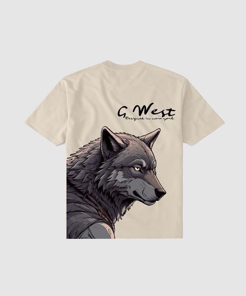 G WEST WOLF T SHIRT : GWPPT9033 - 4 COLORS - G West