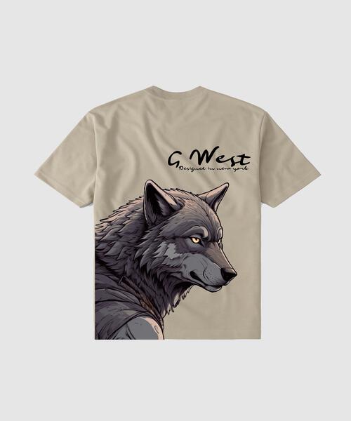 G WEST WOLF T SHIRT : GWPPT9033 - 4 COLORS - G West