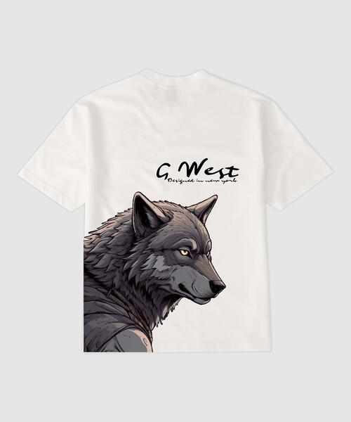 G WEST WOLF T SHIRT : GWPPT9033 - 4 COLORS - G West