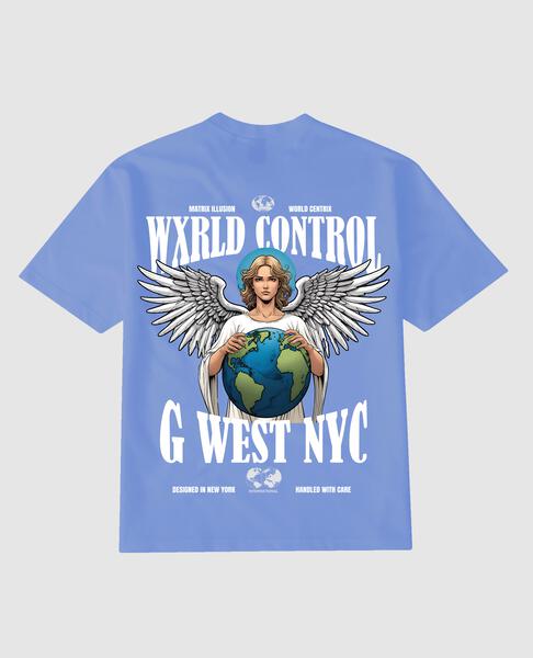 G WEST WORLD TEE T - SHIRT GWPPT9043 - 2 COLORS - G West