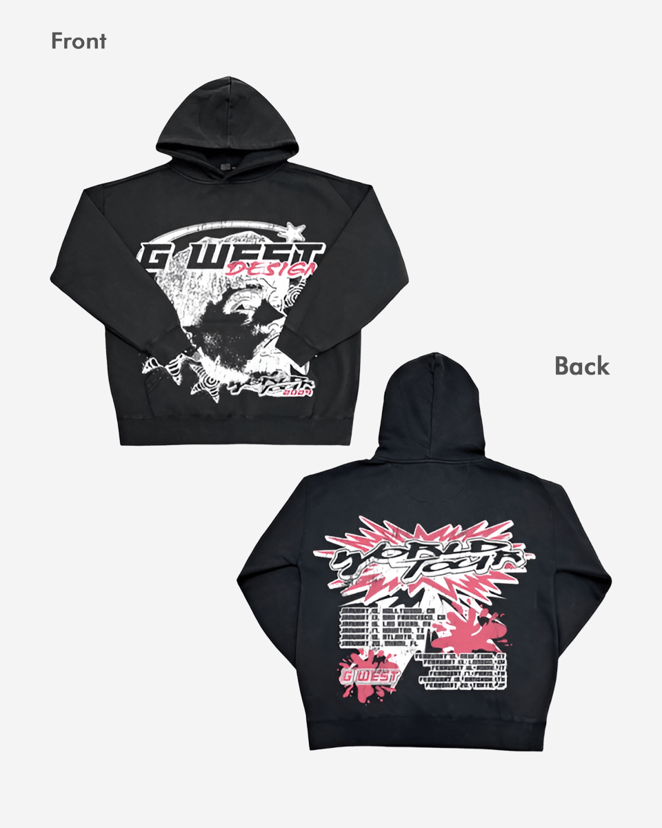 G West World Tour Hoodie Big and Tall - G West