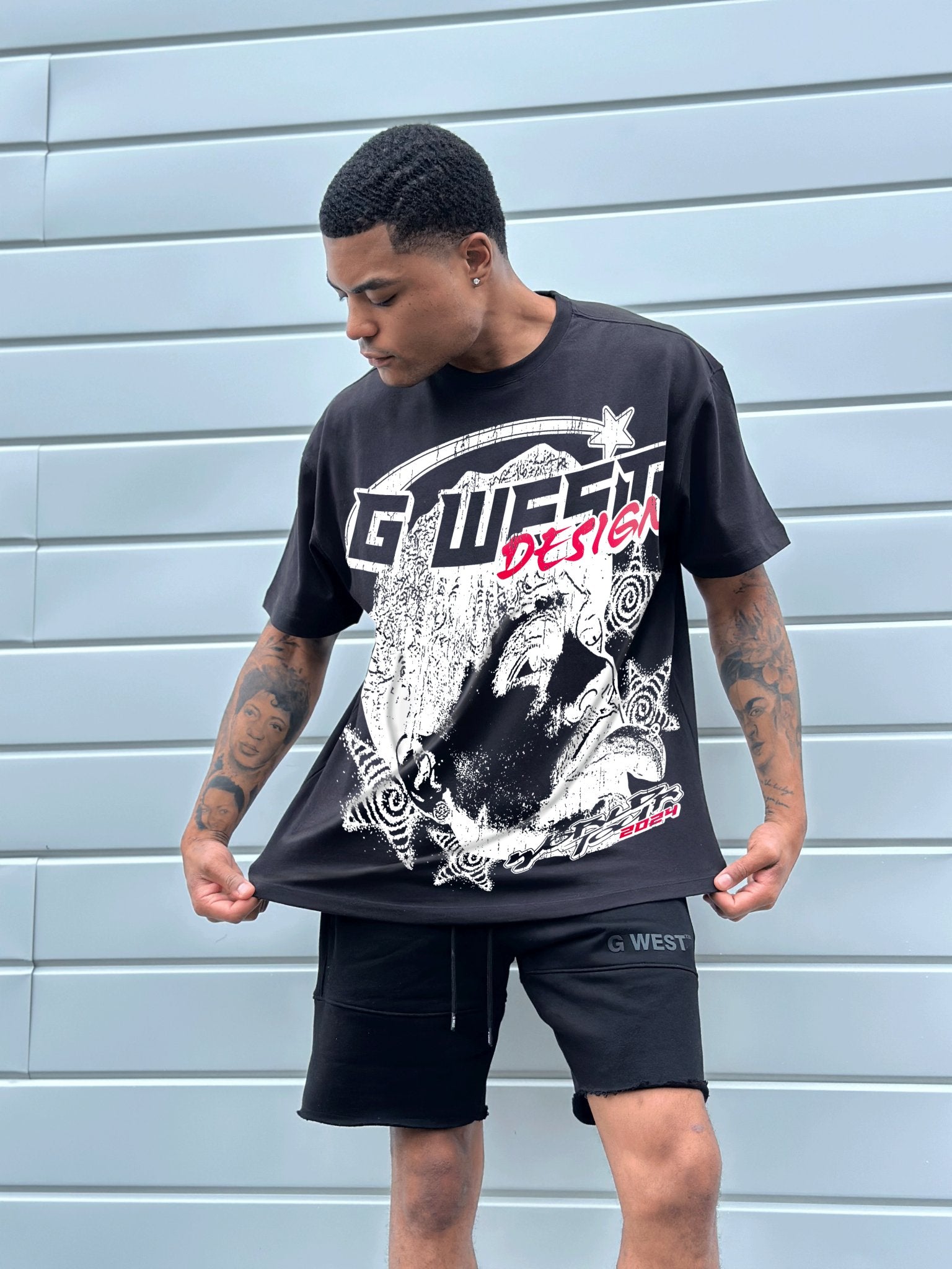 G West World Tour PREMIUM TEE FRONT AND BACK PRINT - G West