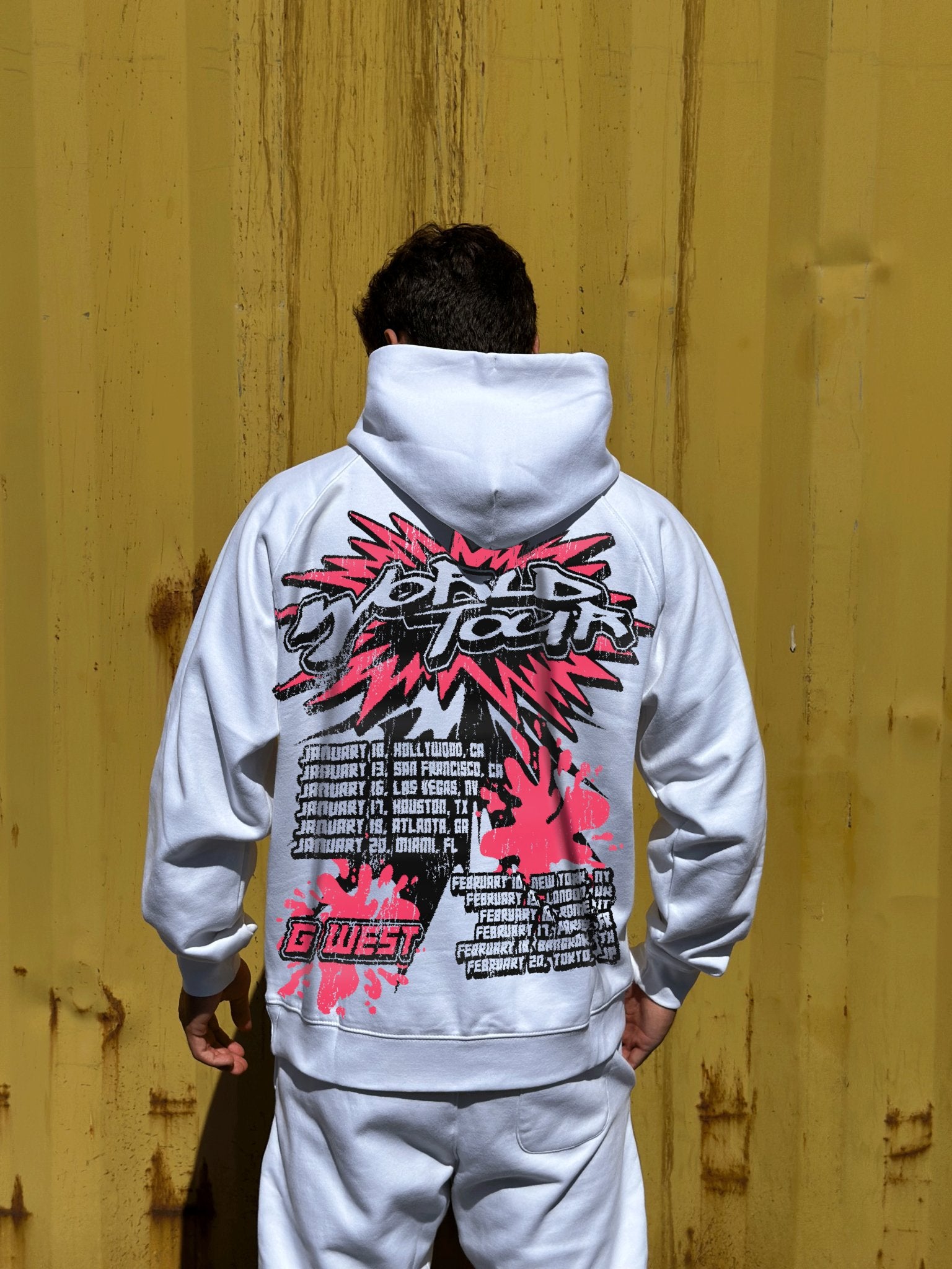 G West World Tour White Hoodie - G West