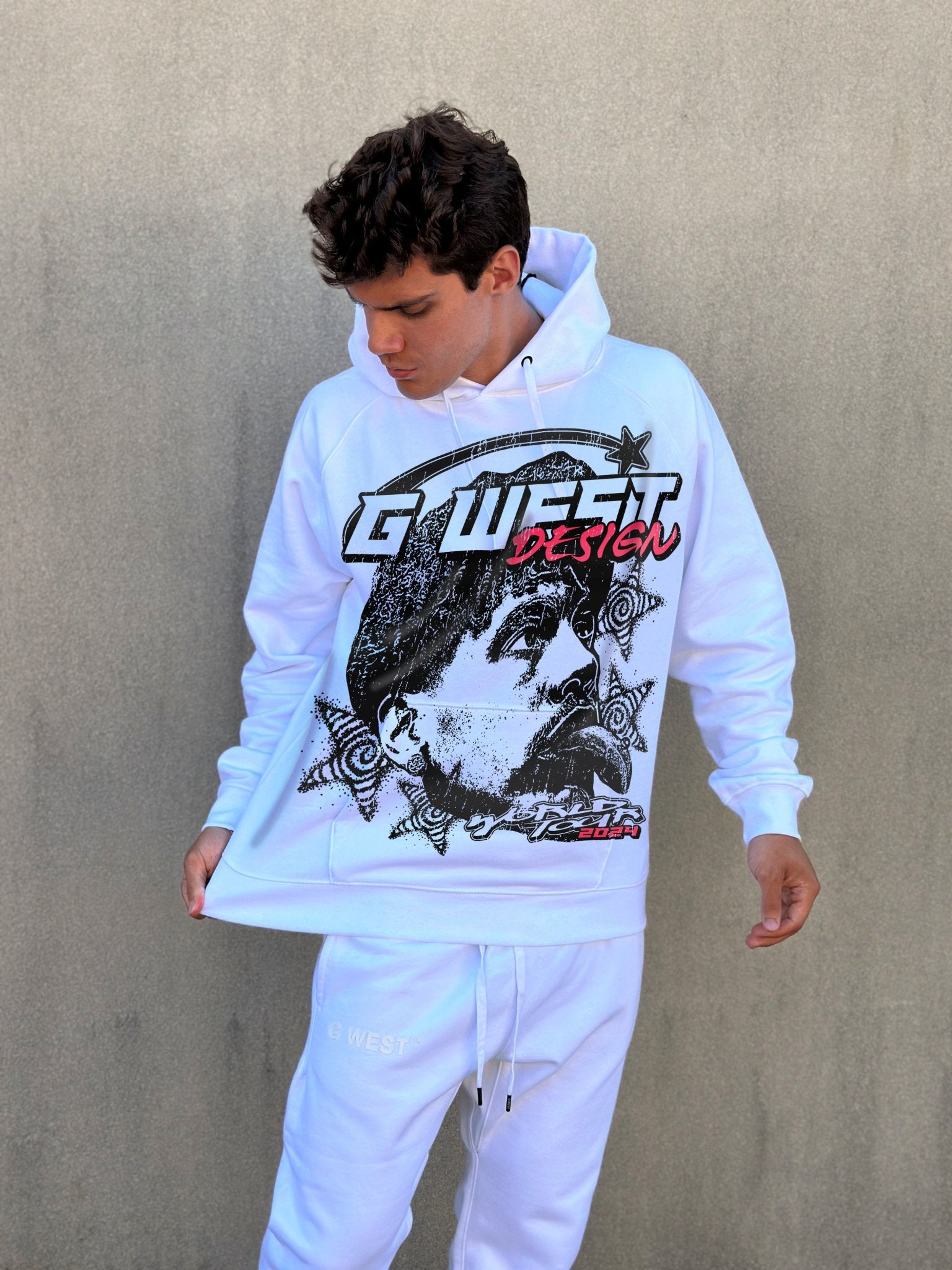 G West World Tour White Hoodie - G West