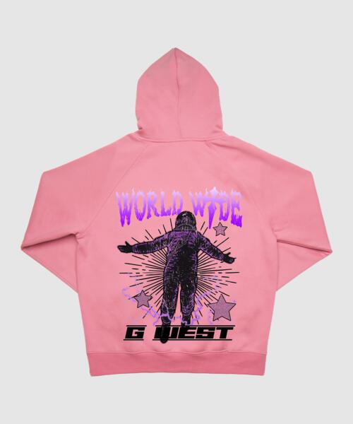 G WEST WORLD WIDE STAR HOODIE : GWHLHD9021 - 1 COLORS - G West