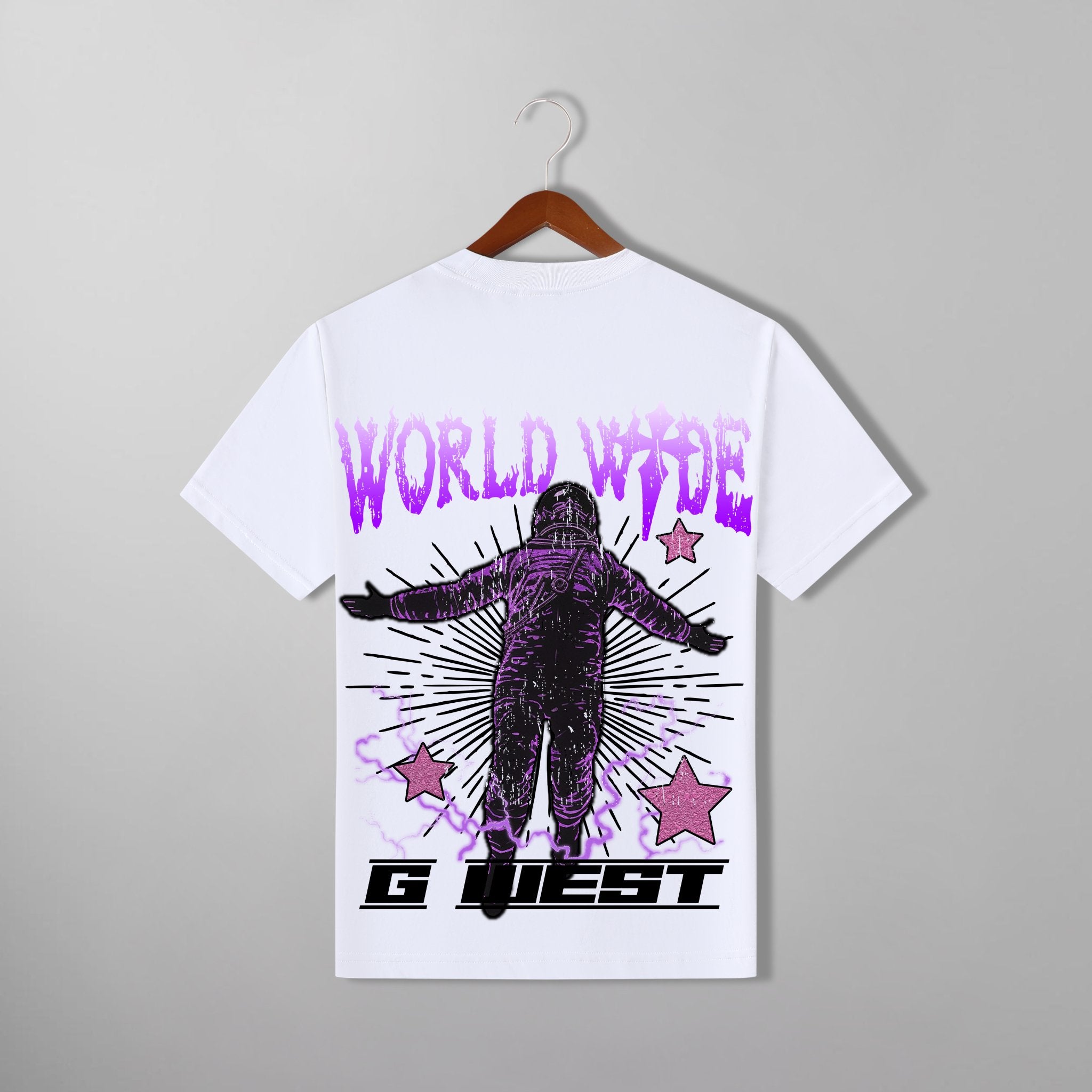 G WEST WORLD WIDE STAR TEE - G West