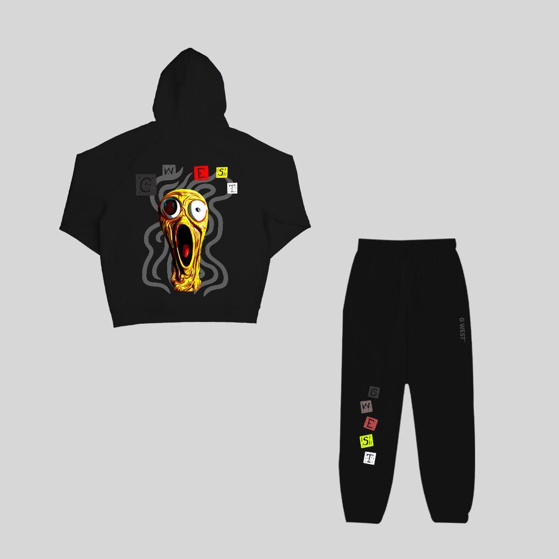 G West Yellow Face Life Hoodie & Jogger : Gwrset7002 - 2 Colors - G West