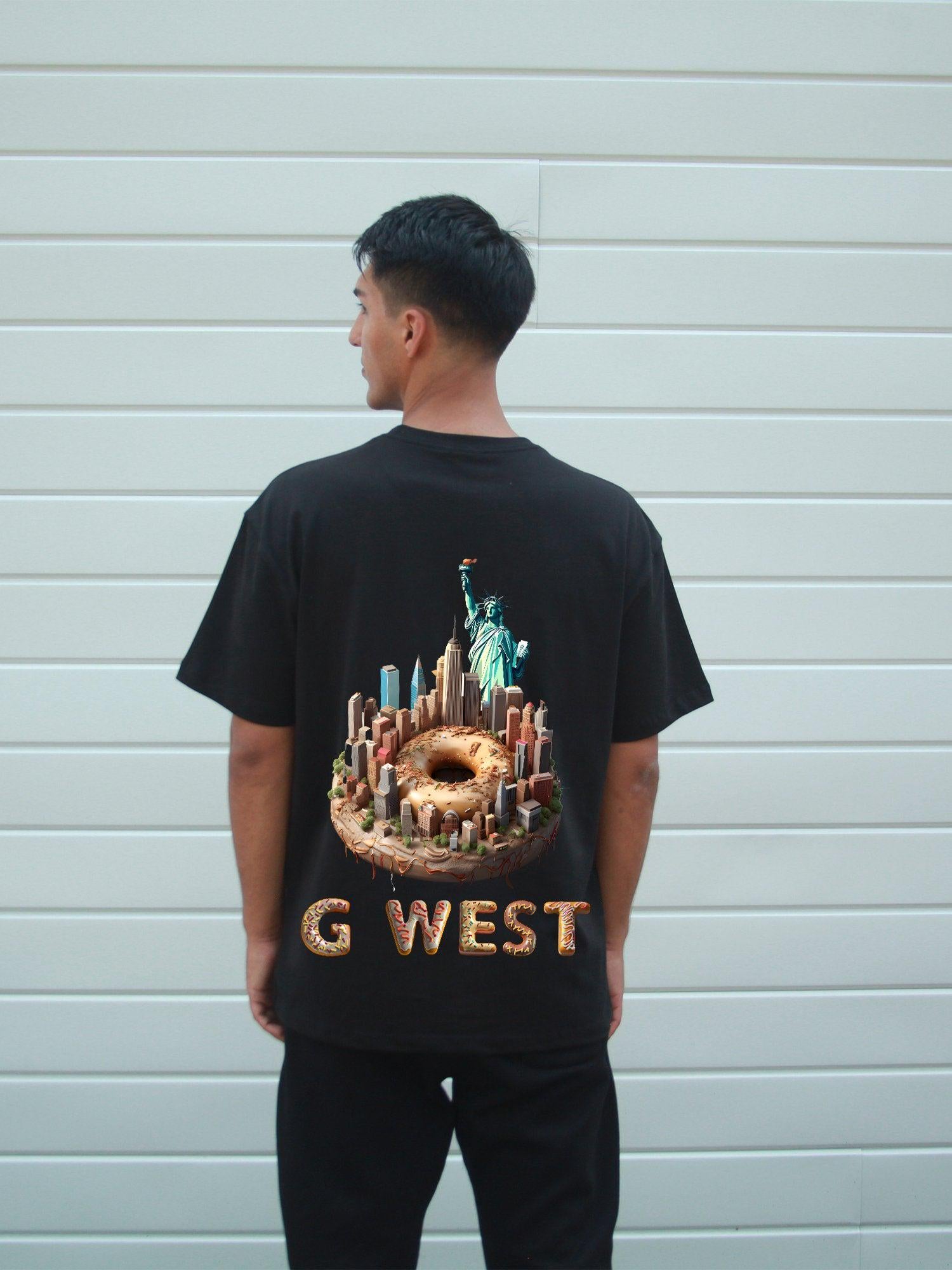 G WEST OVERSIZED NYC DONUT T - SHIRT - 4 COLORS - G West