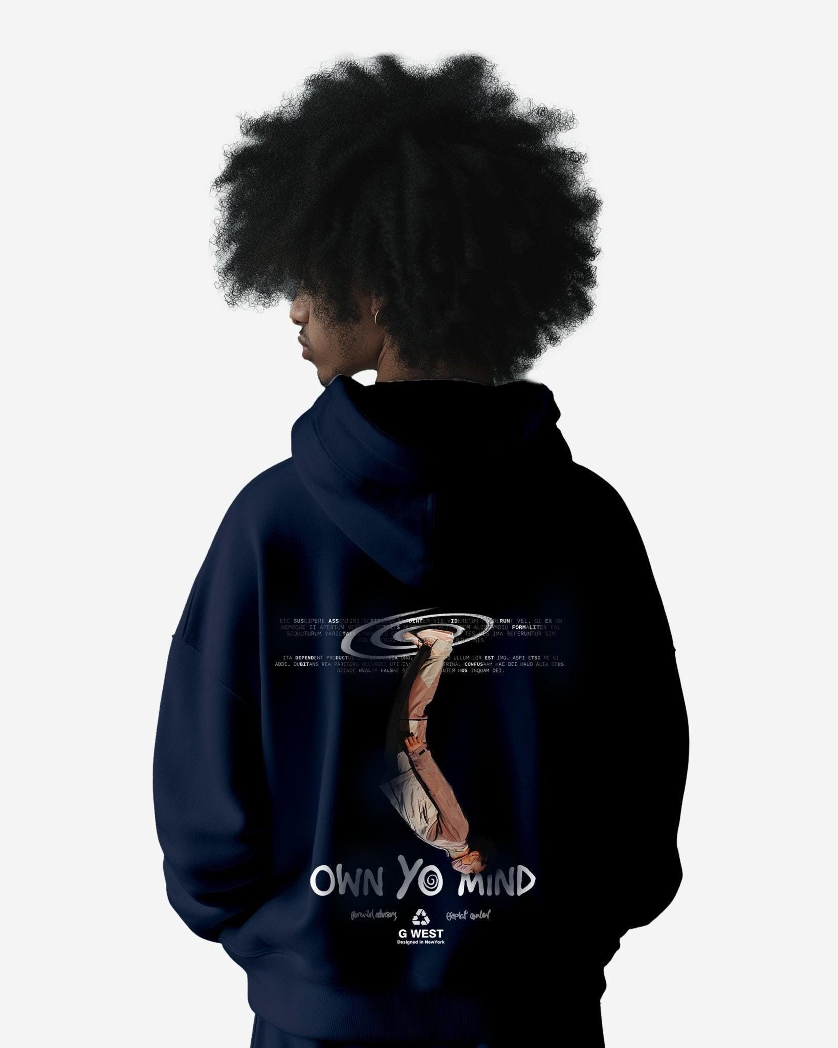 G WEST OWN YO MIND HEAVY PREMIUM OVERSIZED HOODIE - G West