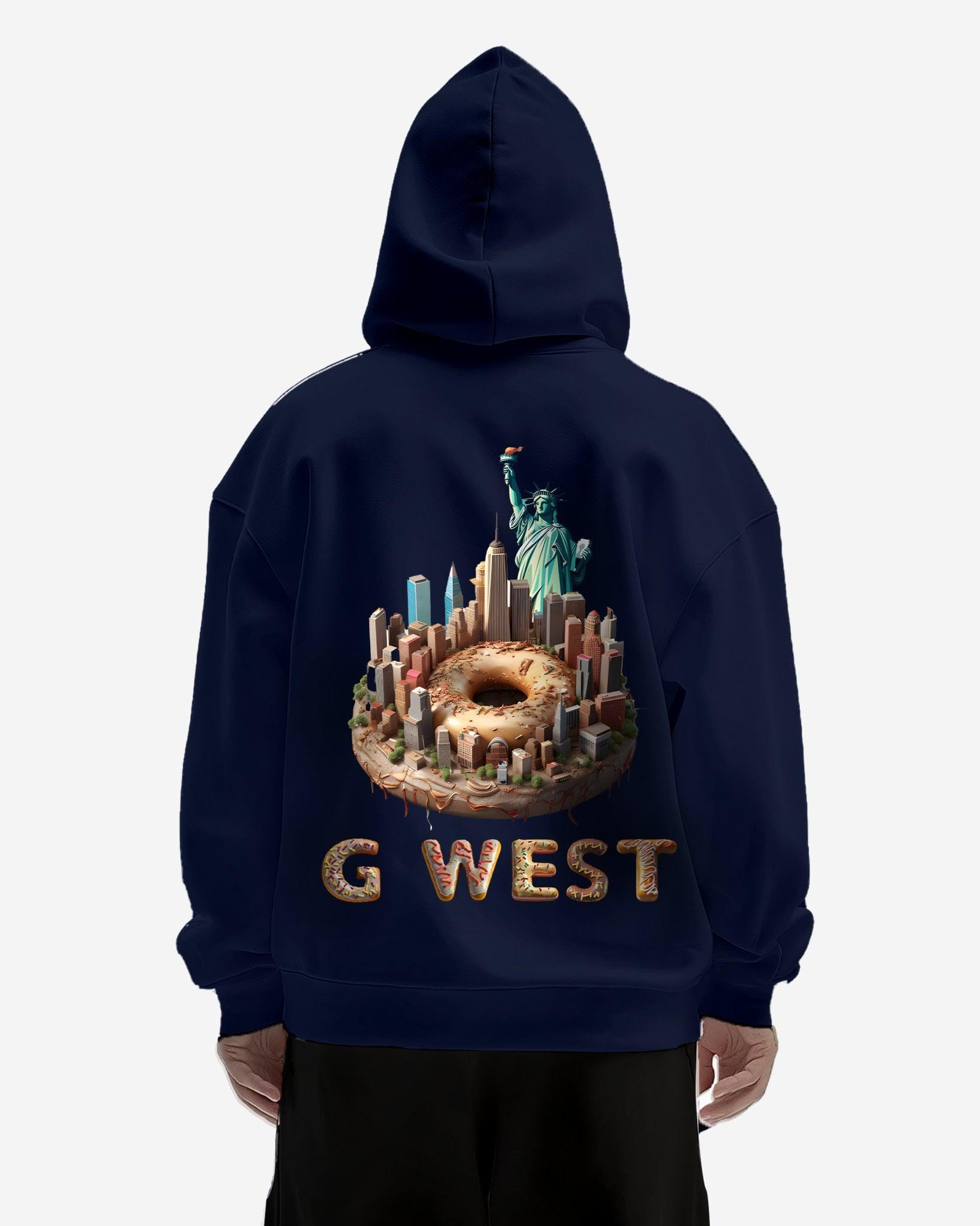 G WEST NYC DONUT HEAVY PREMIUM OVERSIZE HOODIE - G West