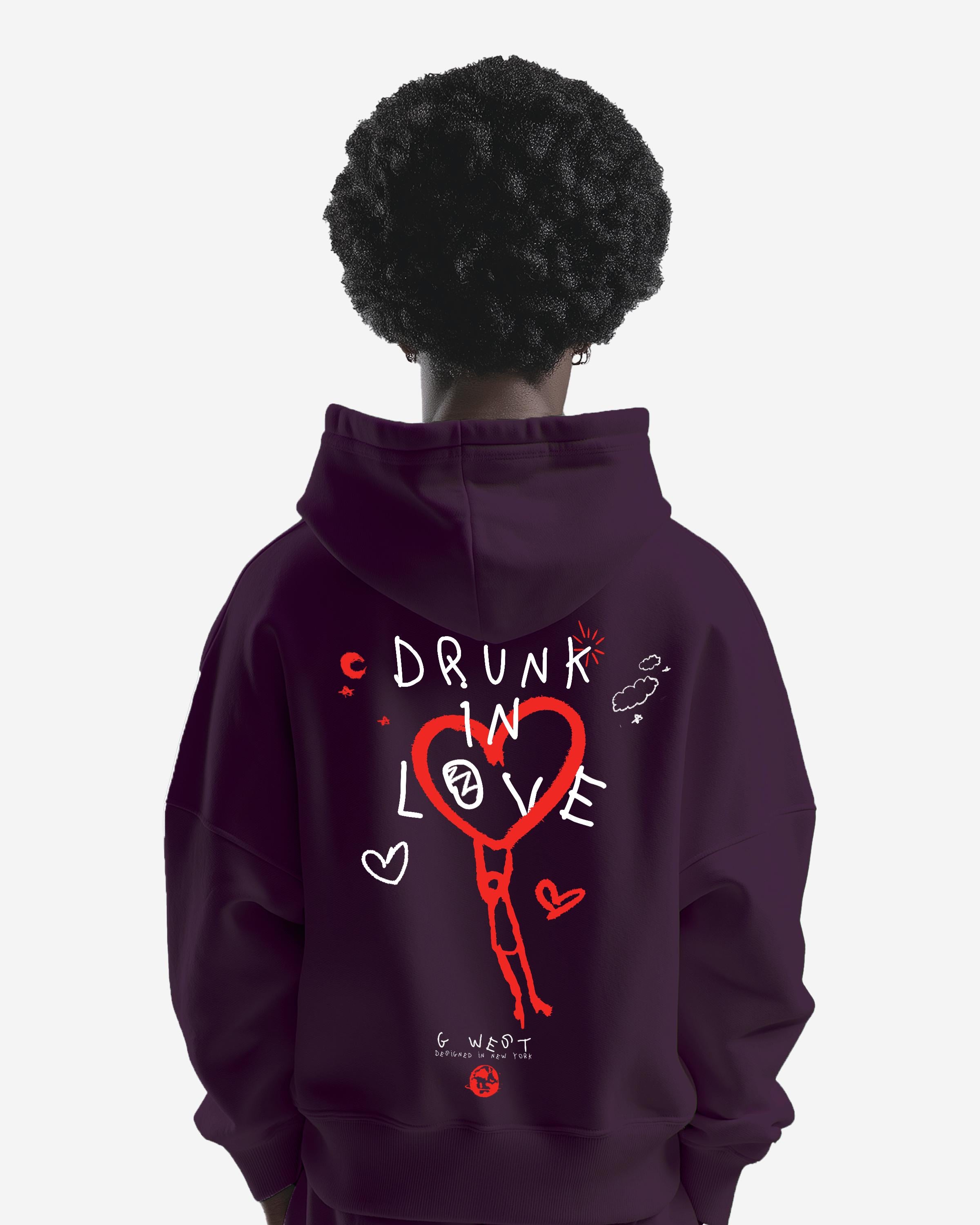 G WEST DRUNK IN LOVE HEAVY PREMIUM OVERSIZED HOODIE - G West