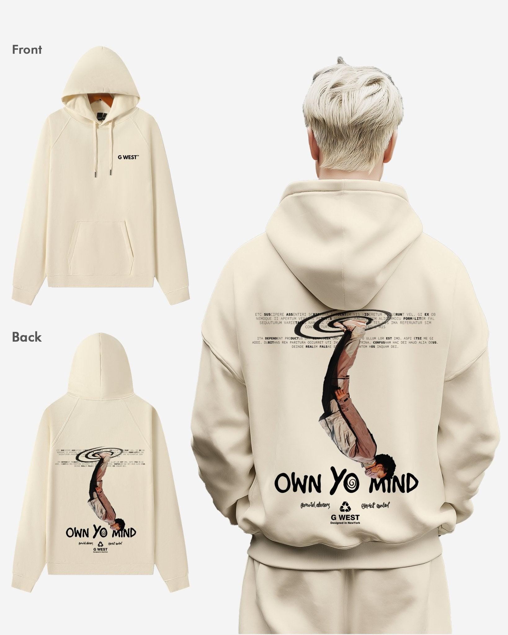 G WEST OWN YO MIND HEAVY PREMIUM OVERSIZED HOODIE - G West