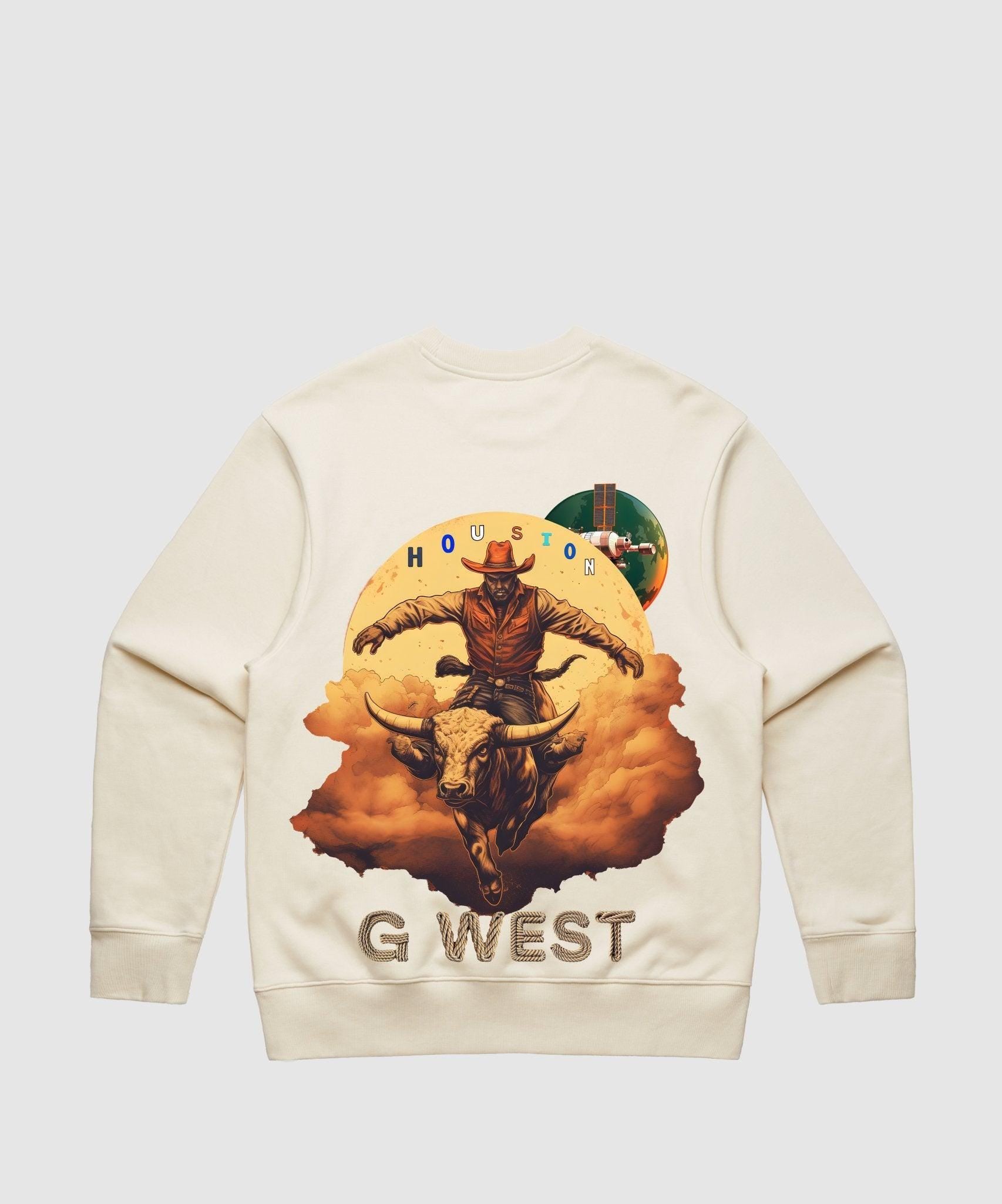 G WEST HOUSTON RODEO HEAVY PREMIUM CREWNECK - 6 COLORS - G West