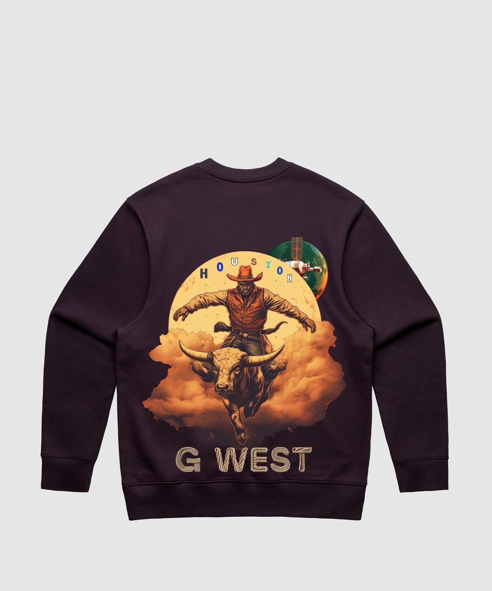 G WEST HOUSTON RODEO HEAVY PREMIUM CREWNECK - 6 COLORS - G West