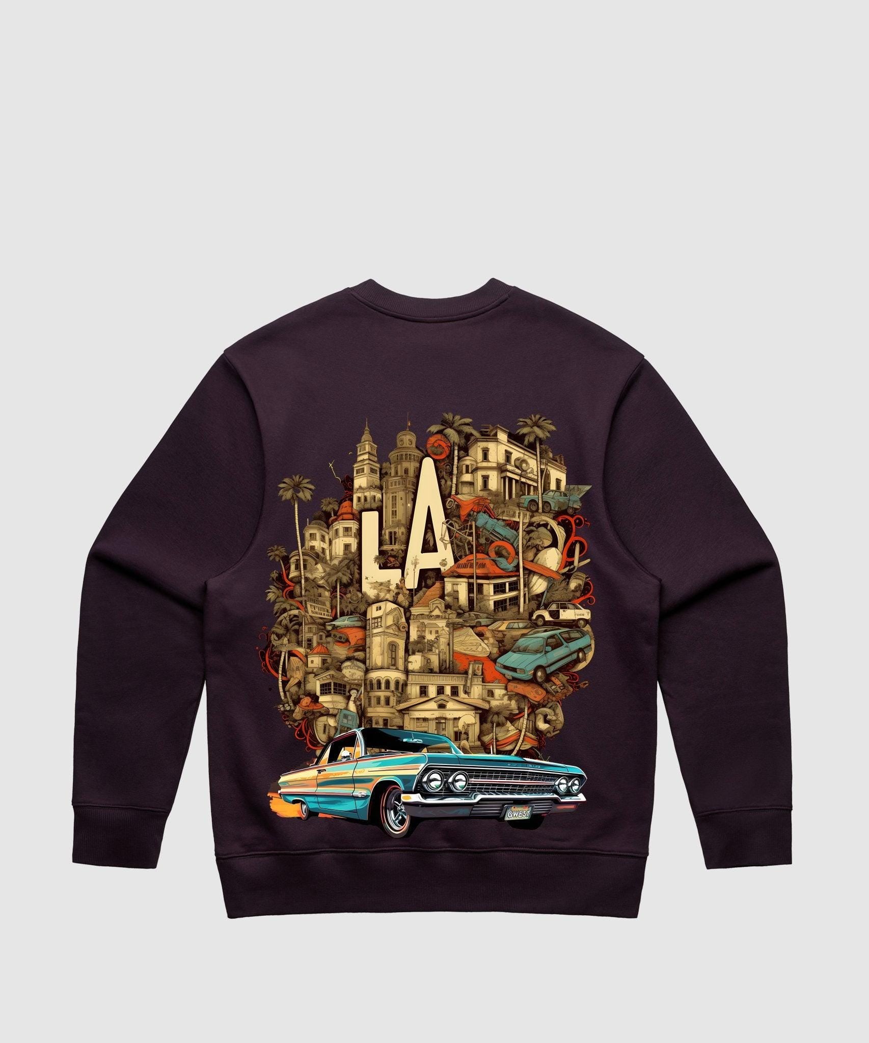 G WEST LA CULTURE HEAVY PREMIUM CREWNECK - 6 COLORS - G West