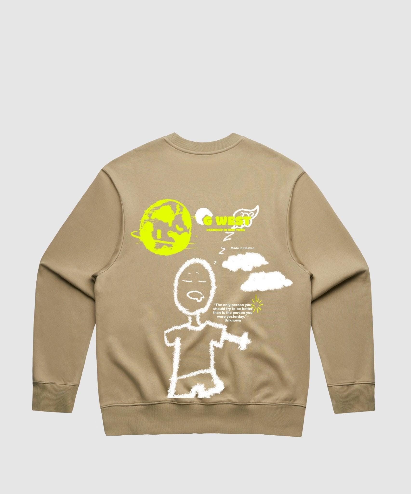 G WEST STICK FIGURE HEAVY PREMIUM CREWNECK - 6 COLORS - G West