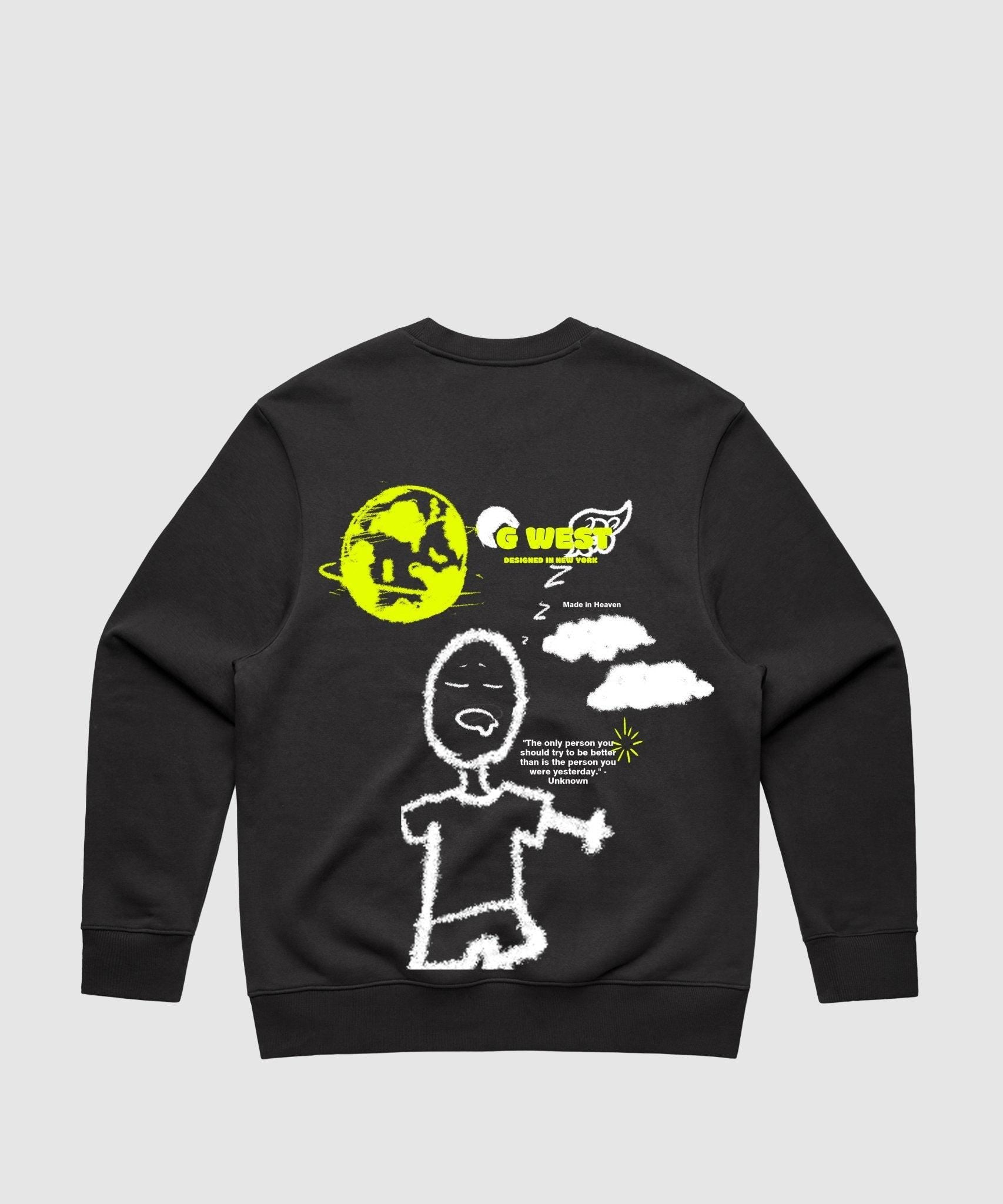 G WEST STICK FIGURE HEAVY PREMIUM CREWNECK - 6 COLORS - G West