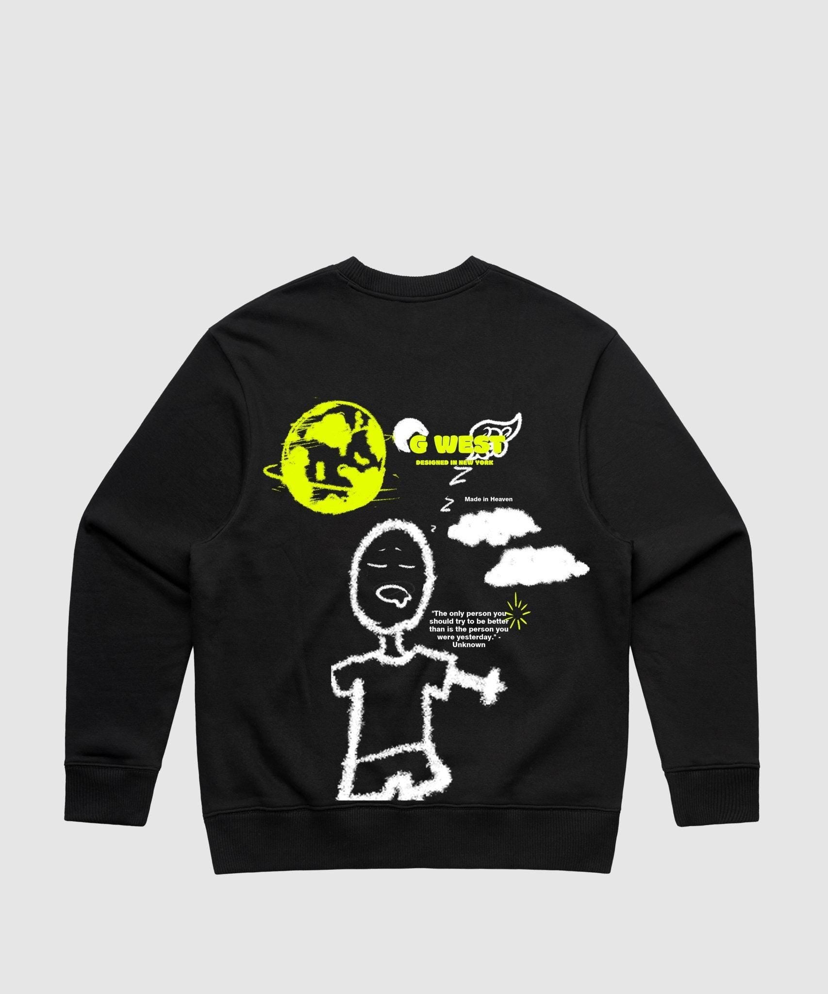 G WEST STICK FIGURE HEAVY PREMIUM CREWNECK - 6 COLORS - G West