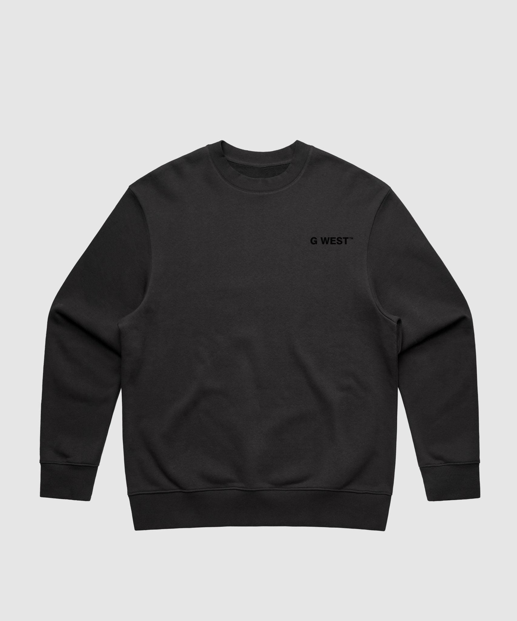 G WEST NEWSPAPER HEAVY PREMIUM CREWNECK - 6 COLORS - G West