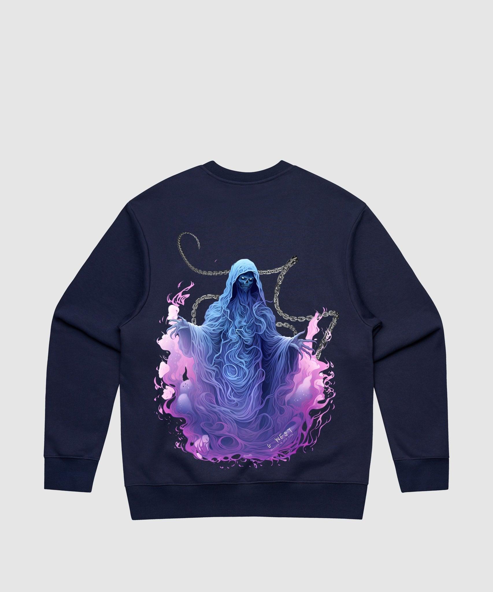 G WEST PURPLE REAPER HEAVY PREMIUM CREWNECK - 6 COLORS - G West