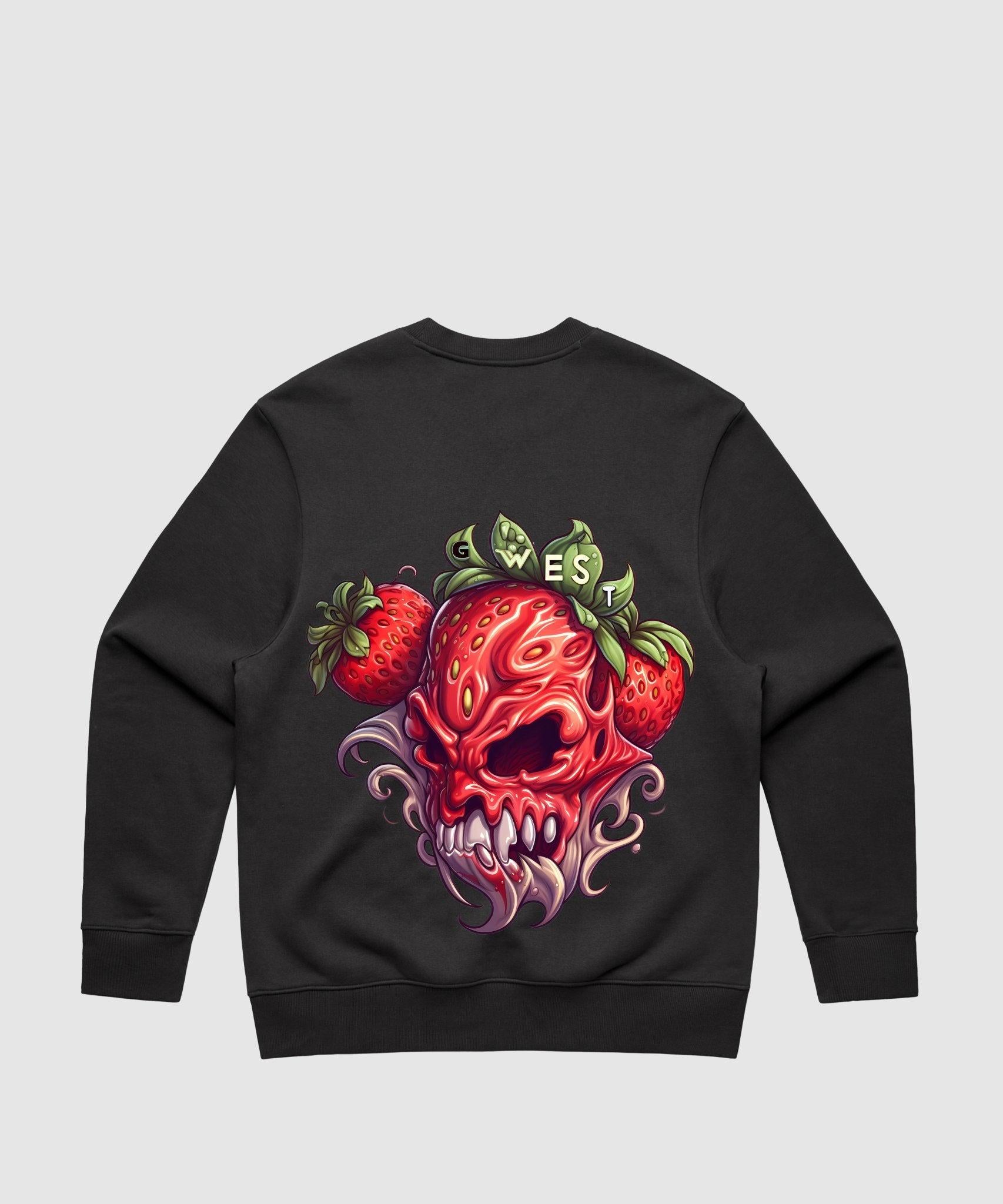 G WEST MUTATED STRAWBERRY HEAVY PREMIUM CREWNECK - 6 COLORS - G West