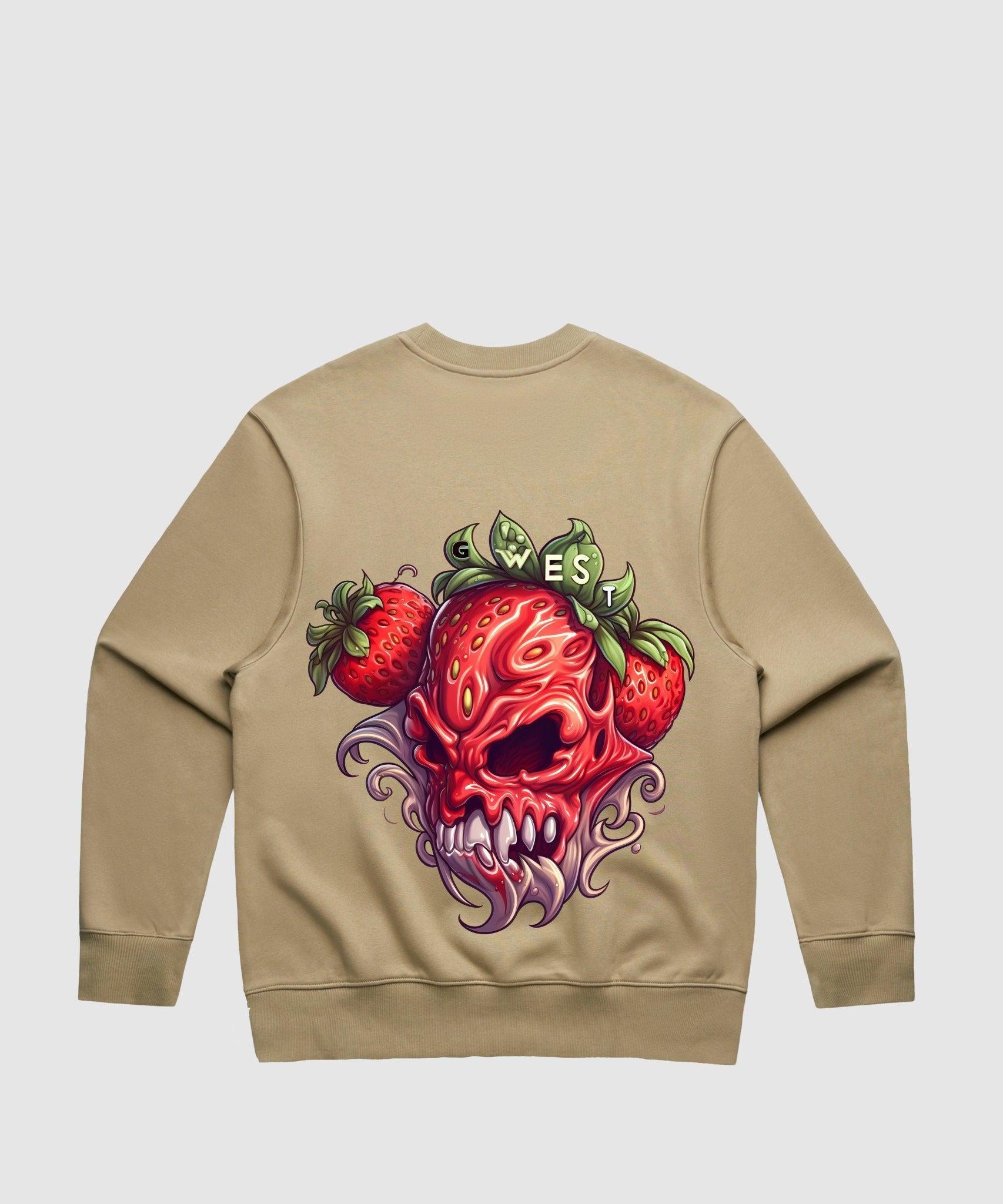 G WEST MUTATED STRAWBERRY HEAVY PREMIUM CREWNECK - 6 COLORS - G West