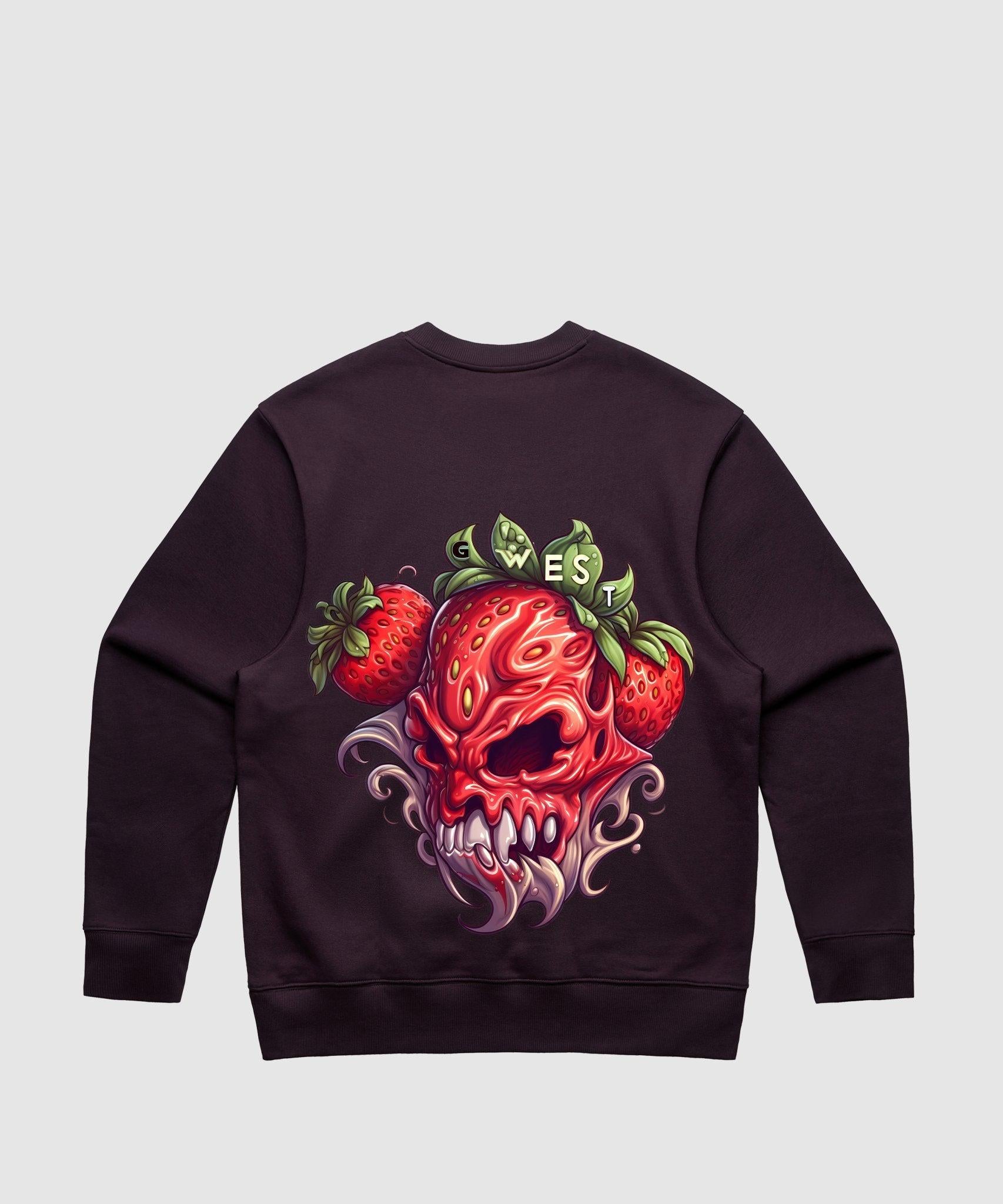 G WEST MUTATED STRAWBERRY HEAVY PREMIUM CREWNECK - 6 COLORS - G West