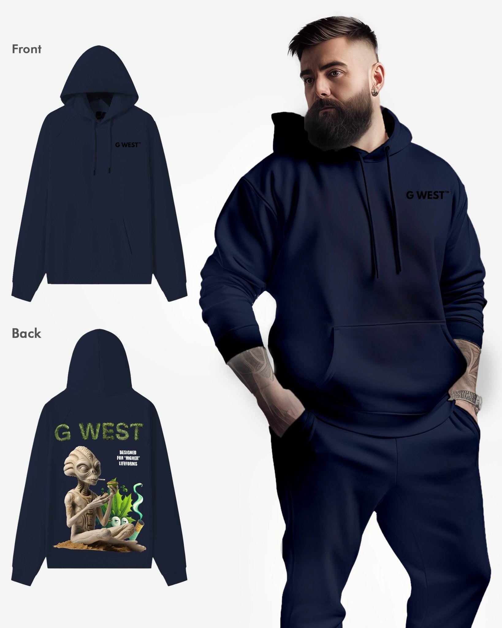 G WEST HIGHER LIFEFORM HEAVY PREMIUM OVERSIZED HOODIE - 6 COLORS - G West