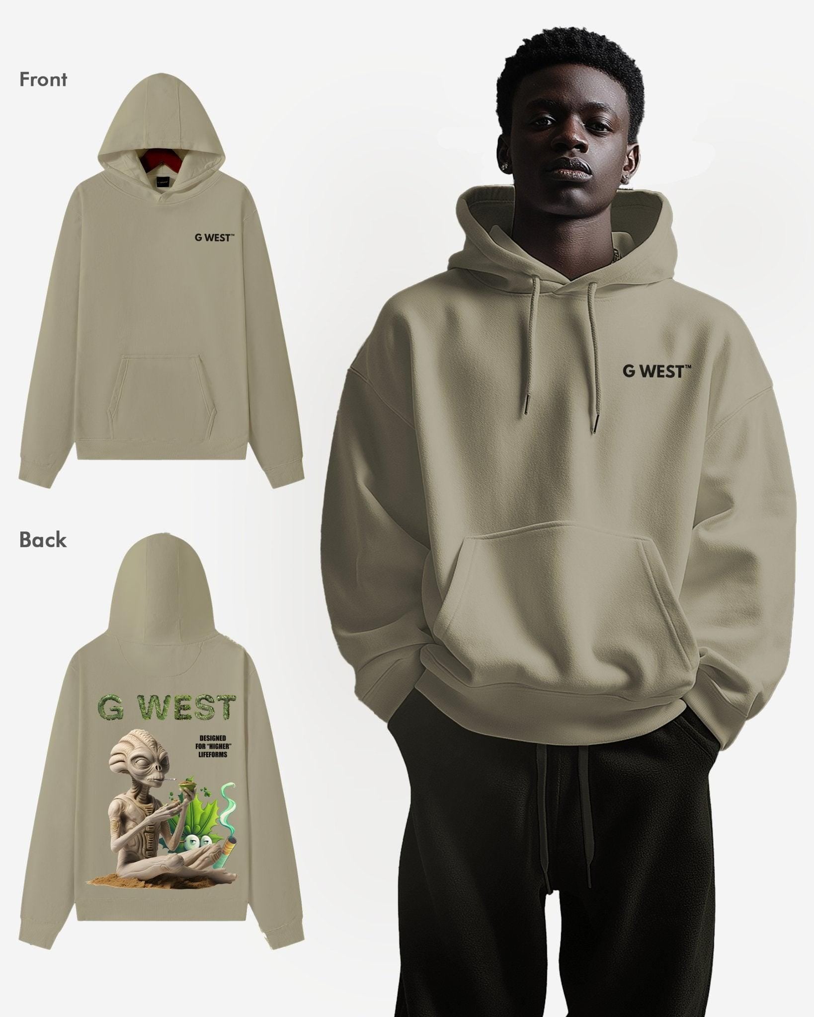 G WEST HIGHER LIFEFORM HEAVY PREMIUM OVERSIZED HOODIE - 6 COLORS - G West