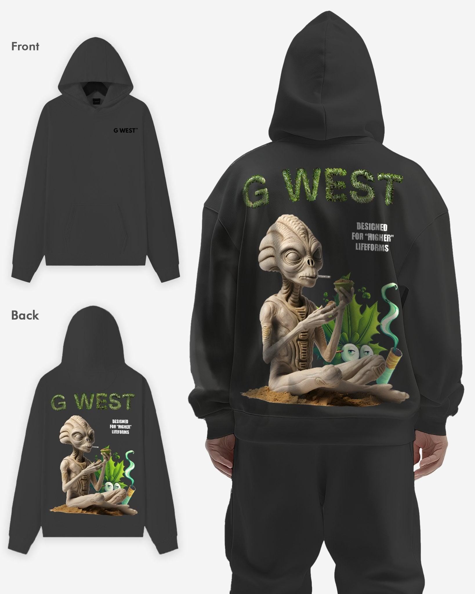 G WEST HIGHER LIFEFORM HEAVY PREMIUM OVERSIZED HOODIE - 6 COLORS - G West